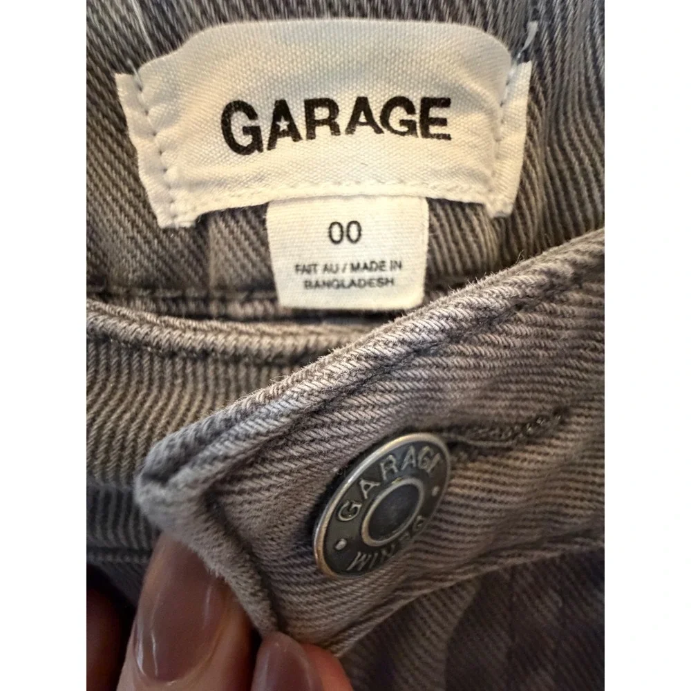 Garage Cargo Pants Women 00 Grey Utility Straight Leg Streetwear Grunge Punk Y2K
